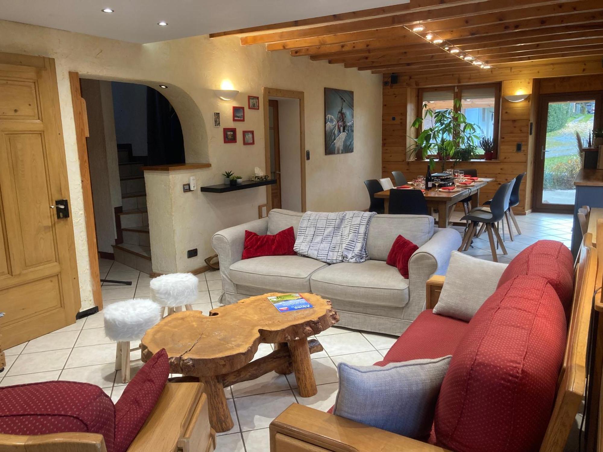 L'echo Des Vue Montagne Centre Village Sauna & Grill Chalet